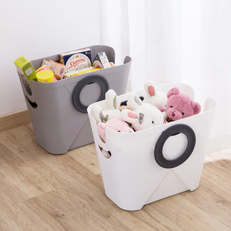 

2019 New Portable Soft Foldable Plastic Laundry Basket Dirty Clothes Basket Toy Storage Basket Laundry Basket