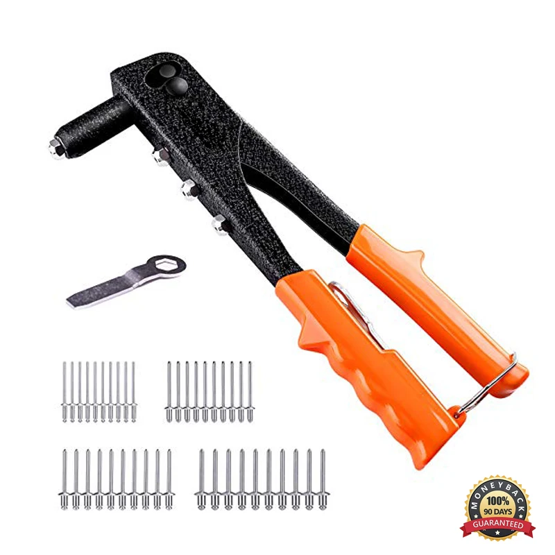 Pop Rivet River Gun With Metal Rivets Nozzles Wrench Metal Wood And Plastic Rivets Repair Tool - Rivets - AliExpress