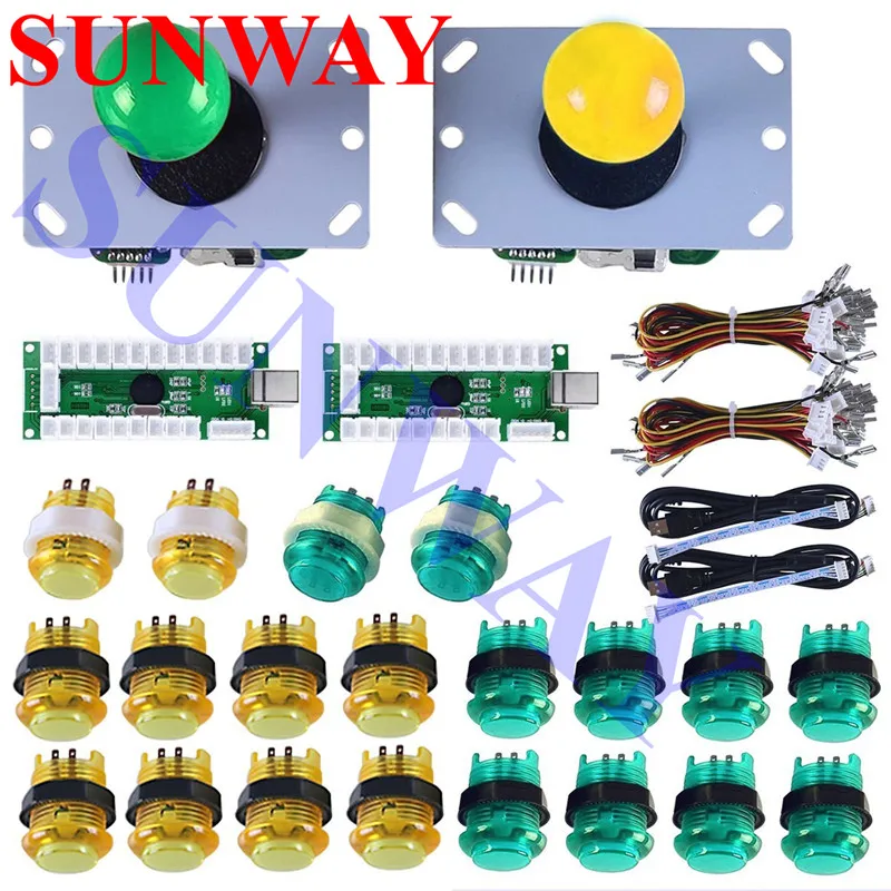 Светодиодный Комплект Аркады своими руками светодиодный USB энкодер для джойстика аркадные детали игры для USB Запчасти для игровой консоли и Raspberry Pi игровая консоль DIY