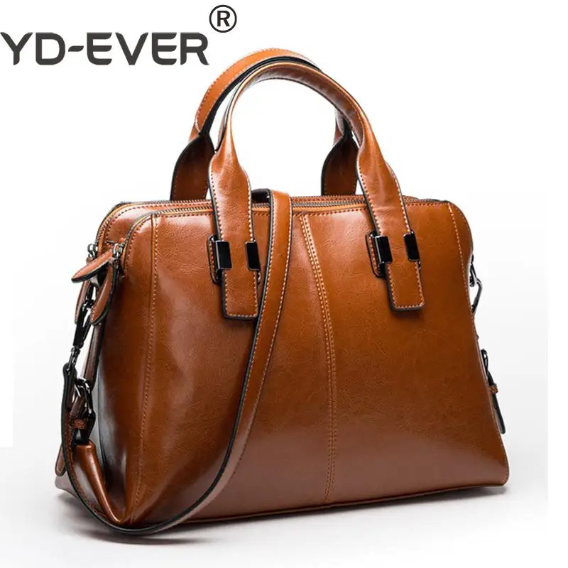 YD-EVER женские сумки из натуральной коровьей кожи, женские сумки из натуральной кожи, сумки-мессенджеры, дизайнерские Роскошные офисные сумки на плечо