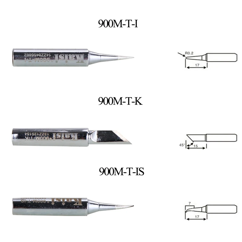 Kaisi Роскошное Качество 900M-T Бессвинцовая паяльная головка паяльный наконечник сварочная головка паяльные инструменты для 936 паяльная работа