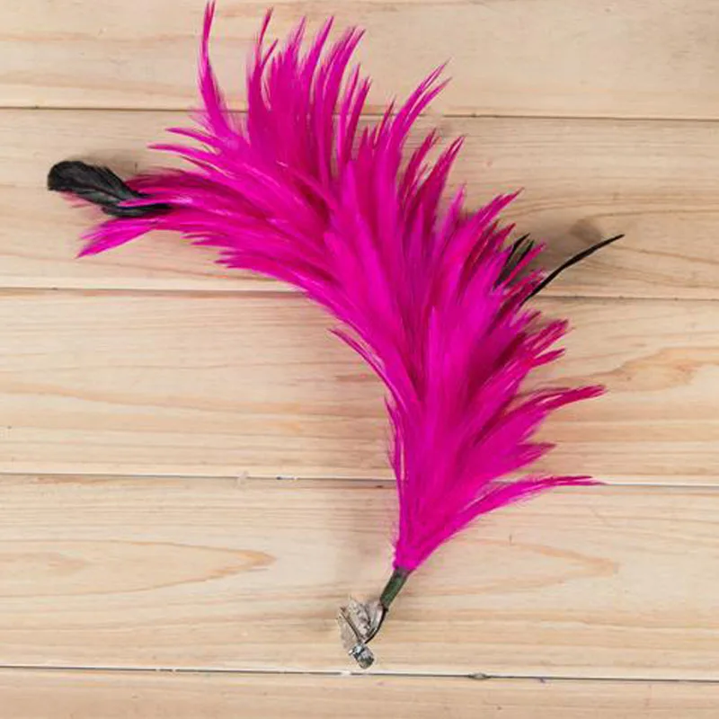 Бутоньерка с перьями заколка для волос для женщин и девушек женская свадебная брошь шпилька для дня рождения украшения для латинских танцев аксессуары для волос