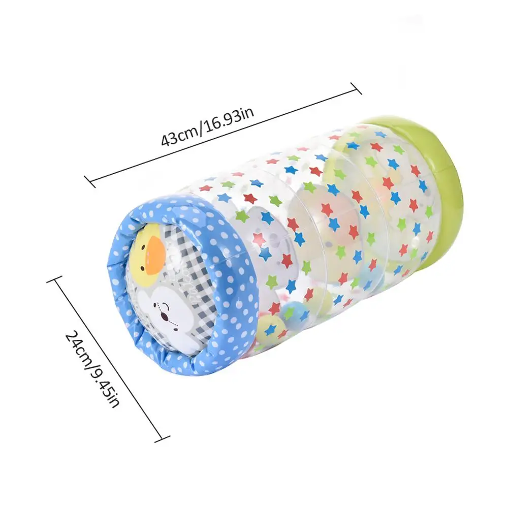 Crawling Plastic Training Roller Infant Inflatable Durable Roller Bao Exercise Early Learning Infants Toddlers Stimulation Growt