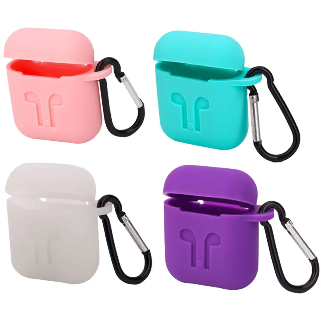 Colorful Silicone Cover For Apple Airpods Waterproof Shockproof