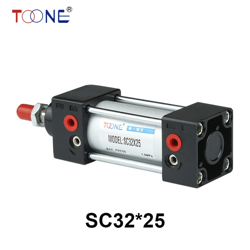 SC32*25 Free shipping Standard air cylinders valve 32mm bore 50mm