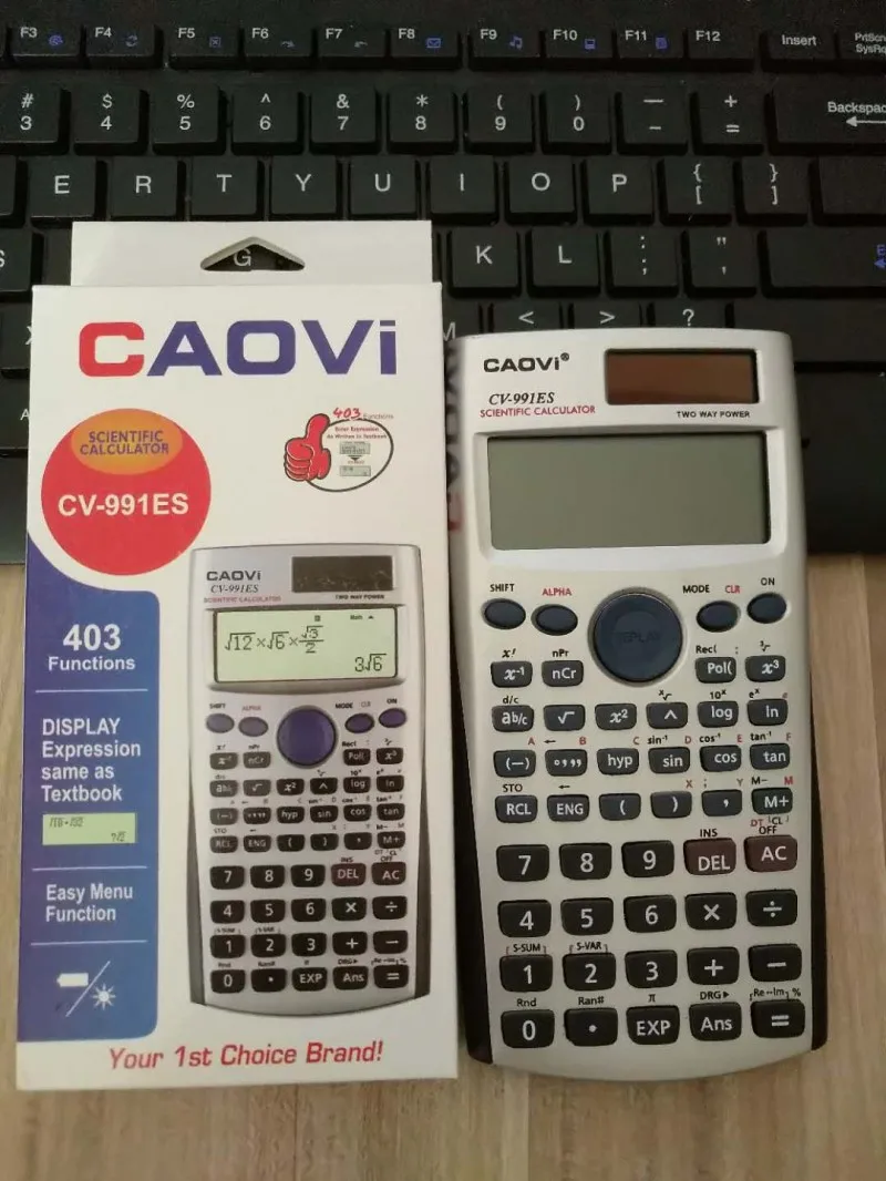 Многофункциональный калькулятор, не солнечный научный калькулятор 991E дешевый счетчик, расчетный аппарат - Цвет: Original packag