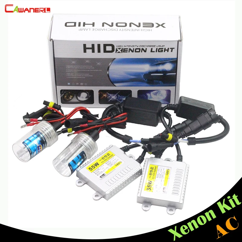 Cawanerl H1 H3 H7 H8 H9 H11 9005 HB3 H10 9006 HB4 880 881 55 Вт ксенона AC HID лампы балластом 6000 К фар