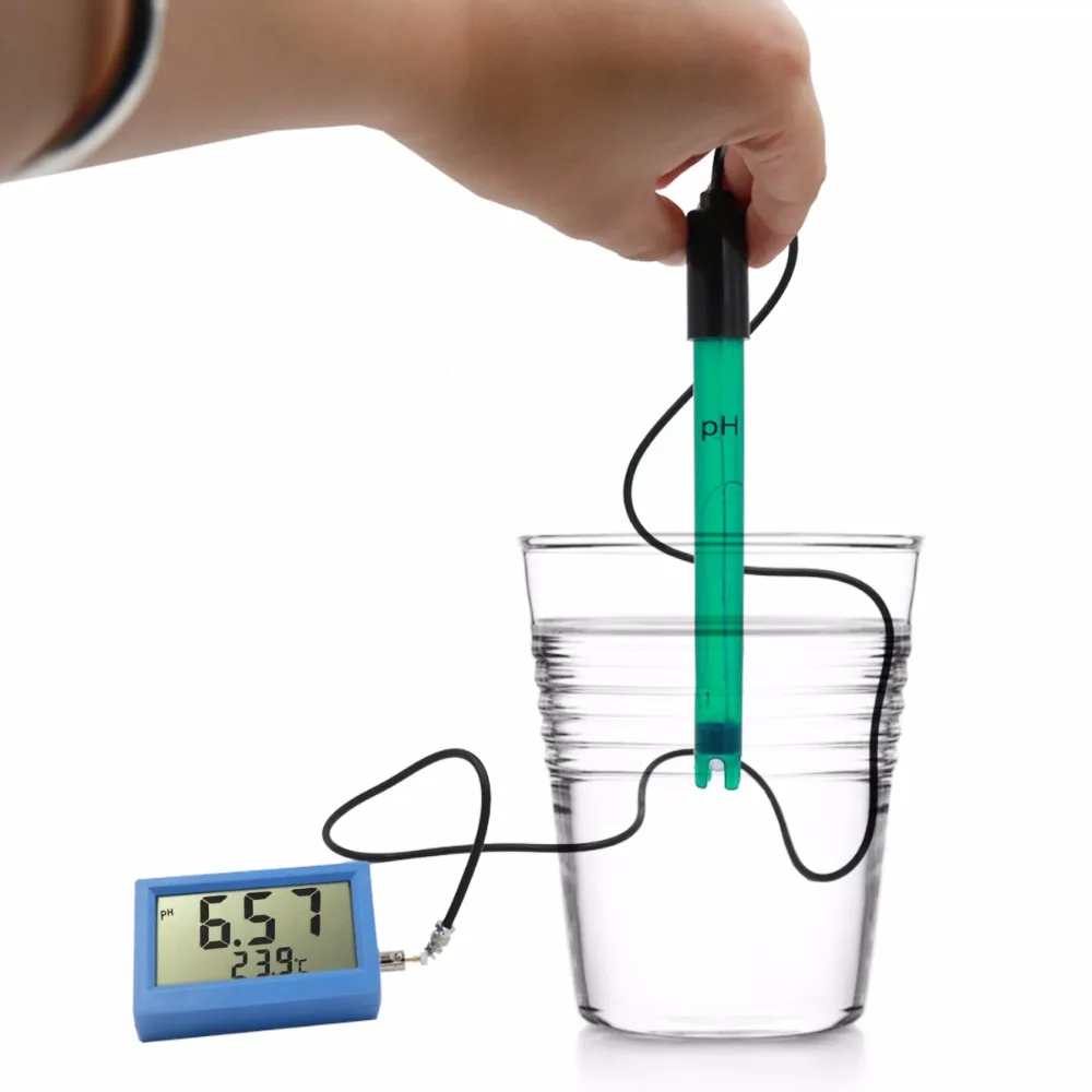 Digital PH Meter 0.01 PH High Accuracy Water Quality Tester with 0-14 PH Measurement Range for Pool and Aquarium Water PH Tester Digital PH Meter 0.01 PH High Accuracy Water Quality Tester with 0-14 PH Measurement Range for Pool and Aquarium Water PH Tester