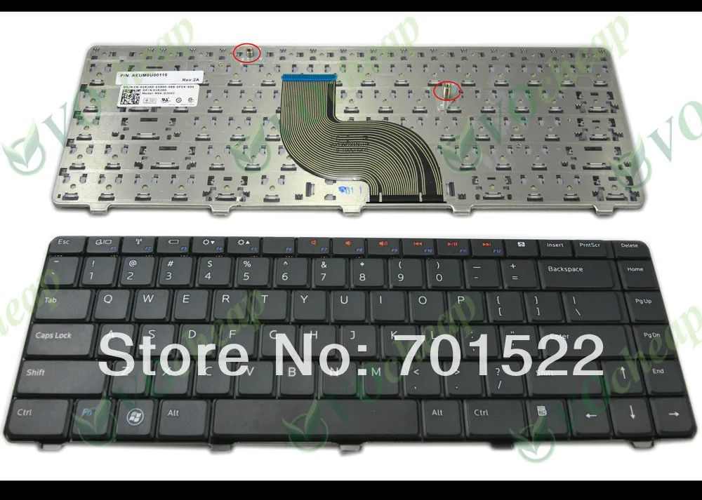 Новая клавиатура для ноутбука Dell Inspiron для 13R N3010 14R N4010 N4020 N4030 M4010 15 N5030 M5030 черный США версия-NSK-DJD01