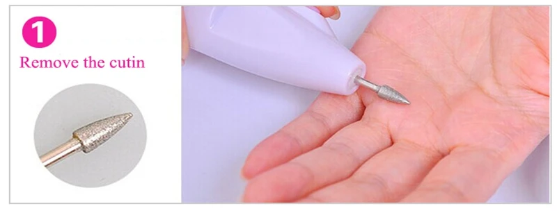 1 набор мини-электрическая дрель для дизайна ногтей Карандаш для маникюра, Инструменты машина для полирования камня персональный шлифовальный электрический толкатель для ногтей
