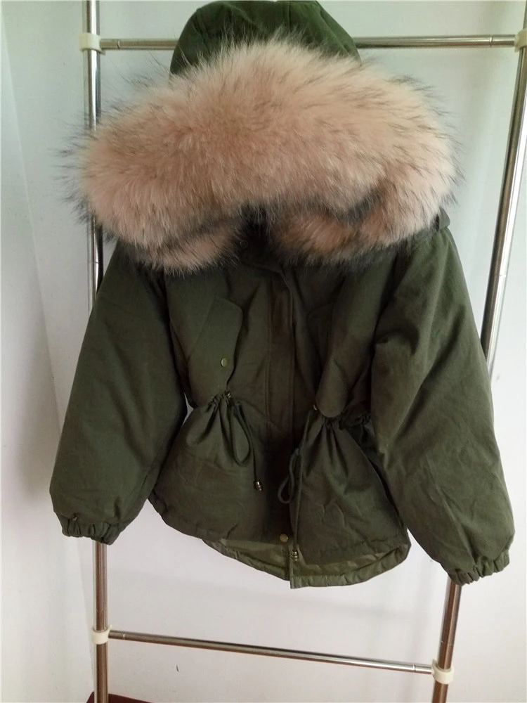 doudoune véritable fourrure femme