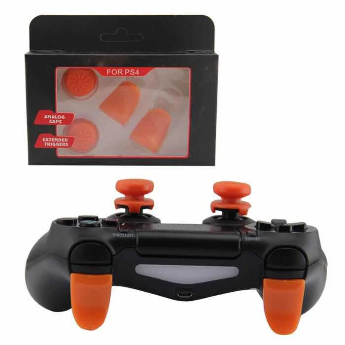 

1 set Analog Extenders thumbtick Grips Enhanced Thumb Stick Caps L2 R2 Trigger Extended Button for Playstation 4 PS4 Controller