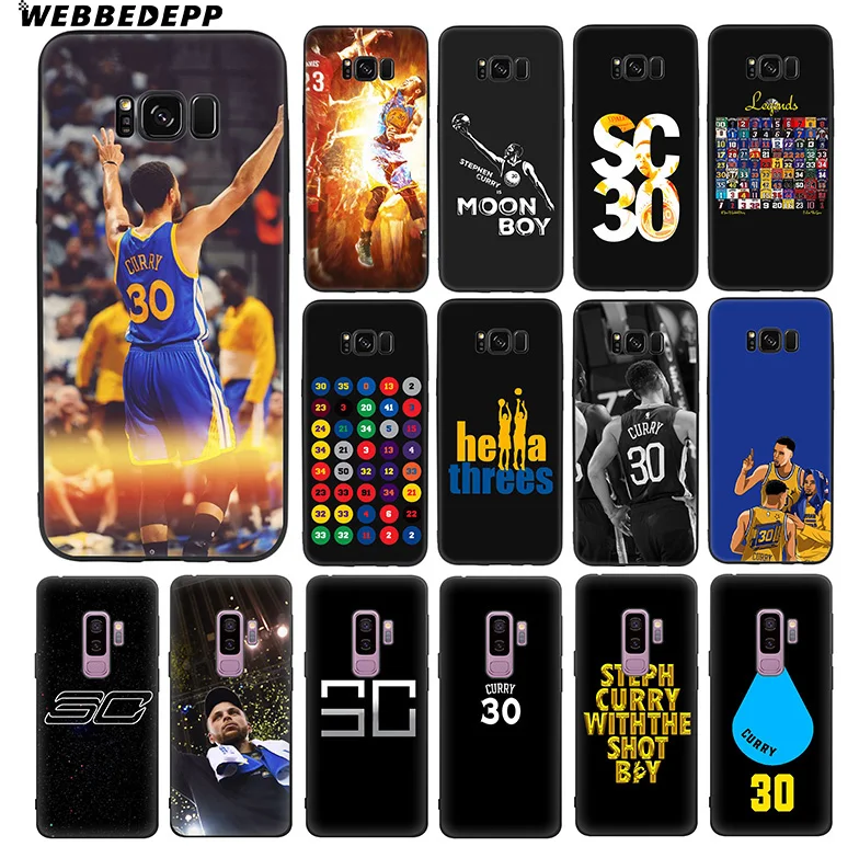 

WEBBEDEPP Stephen Curry 30 Soft TPU Silicone Case for Samsung Galaxy S10 S10e S9 S8 Plus S7 S6 Edge & J6 Phone Case