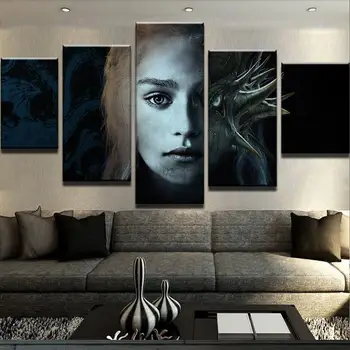 

Wall decor Modular Canvas HD Prints Pictures Modular Home Decor 5 Pieces ABSTRACT TARGARYEN CANVAS SET Wall Art Posters