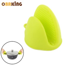 OBRKING Кухня силиконовые термостойкие перчатки клипы изоляции антипригарным противоскользящие горшок кишечника Держатель клип Пособия по кулинарии печь для выпечки