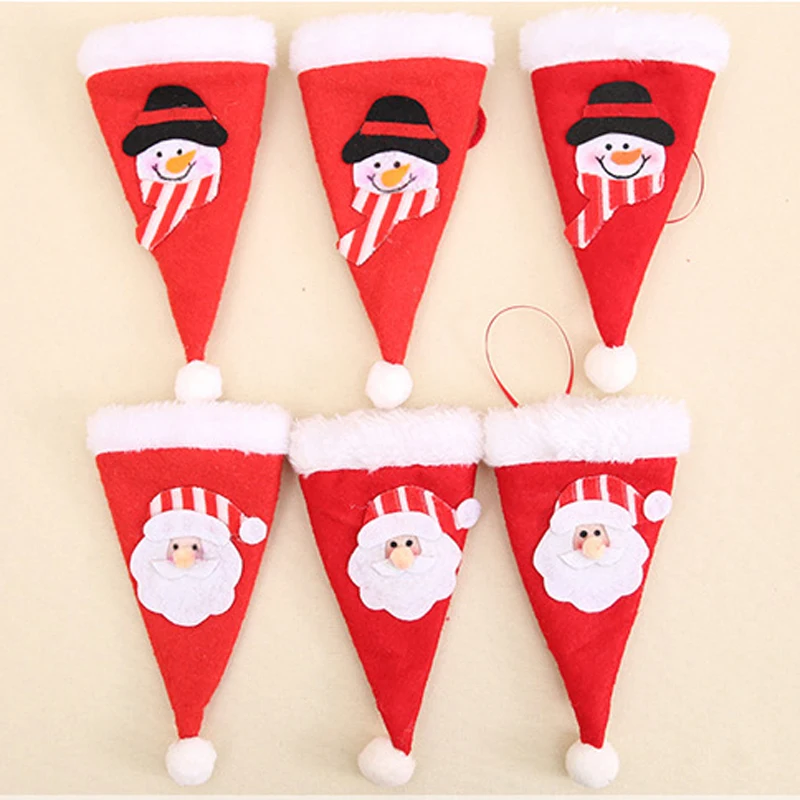 2Pcs-Snowman-Santa-Christma-Hat-Knifes-Folks-Bag-Holder-Cutlery-Suit-Dinner-Decor-Xmas-New-Year (4)