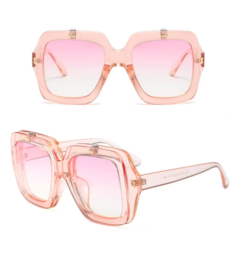 2018 Oversized Square Women Sunglasses(23)