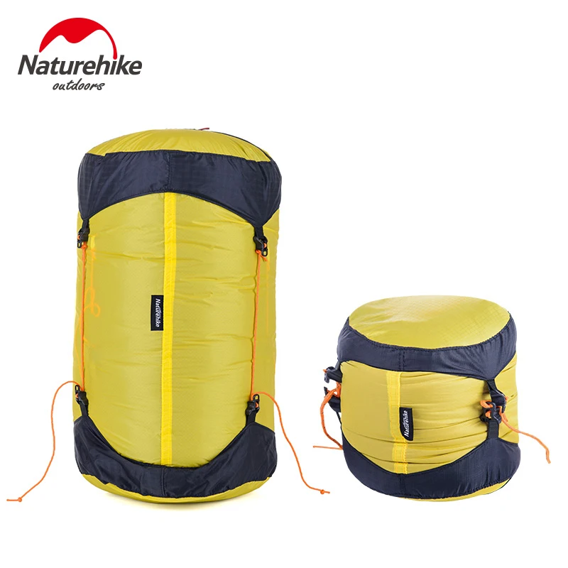 Дешево Naturehike открытый спальный мешок пакет компрессионный мешок высокое качество хранения Сумка для кемпинга Пеший Туризм Mountain M, L, XL