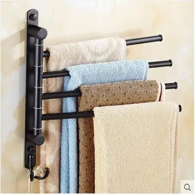 New And Brief 4 Swivel Towel Bars Copper Wall Mounted Black Bathroom New And Brief 4 Swivel Towel Bars Copper Wall Mounted Black Bathroom Rail Rack Holder Folding Hanger In Racks From Home
