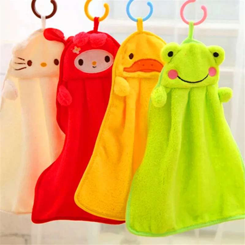 

Cartoon Nursery Child Baby Hanging Cleans Plush Bathing Wipe Clothes Dry Towel