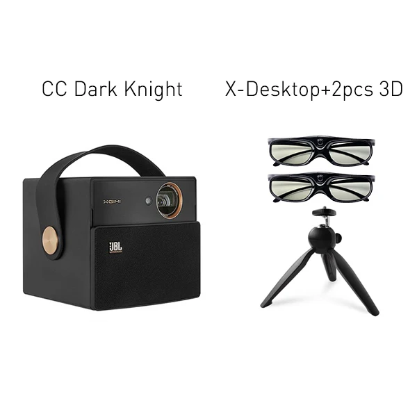 XGIMI CC Aurora Dark Knight DLP портативный проектор Wifi Bluetooth 3D затвор Android Поддержка домашнего кинотеатра 4K HD видео проекторы - Цвет: 3D X-Desktop