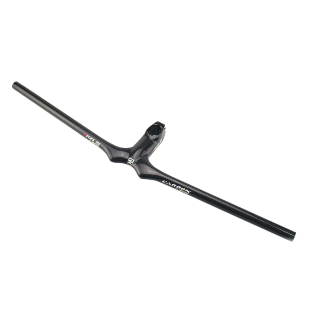 RXL SL Bicycle Handlebar Mtb 401-500mm Bike Handlebar One-Shaped 3K Glossy Full Carbon Fiber Black Bicycle Handlebars 31 (4)