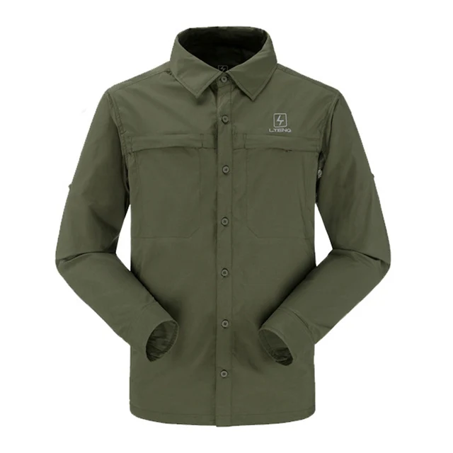 Nonstop Spring Outdoor Hiking Shirt Men Long sleeve Quick Dry
