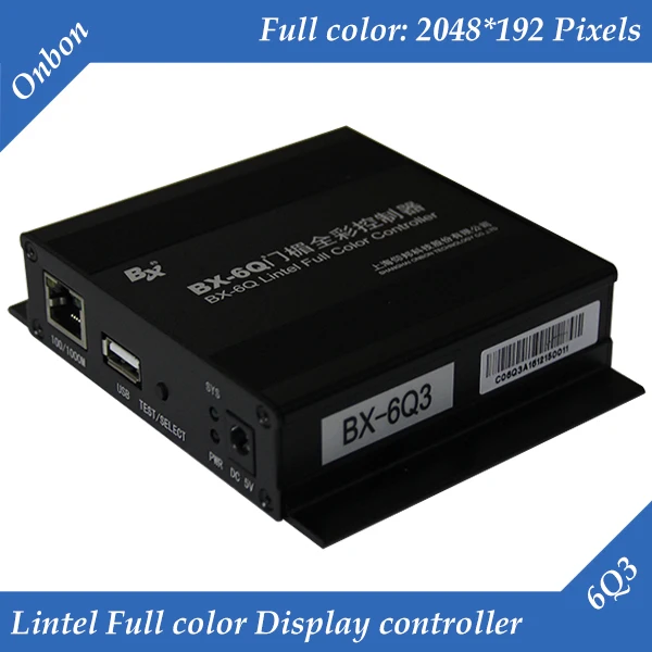 

BX-6Q3 Ethernet and USB port Lintel Full color LED display control card