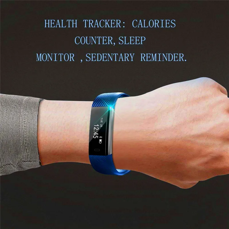 

Digital Waterproof running Pedometer Timing Intelligent Watch Heart Rate Sleep Blood Pressure Health Monitor