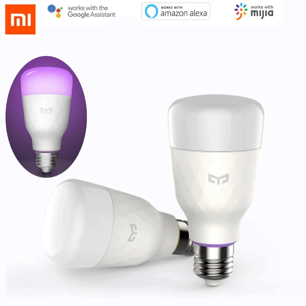 

(Update version) Xiaomi mijia yeelight smart LED bulb colorful 800 lumens 10W E27 Lemon Smart bulb For mi home App