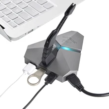 Высокая Скорость 3-Порты и разъёмы USB 3,0 данных игровой концентратора с мышь; пружинное устройство USB hub-разветвитель SD кард-ридер Мышь зажим с USB-COMBO