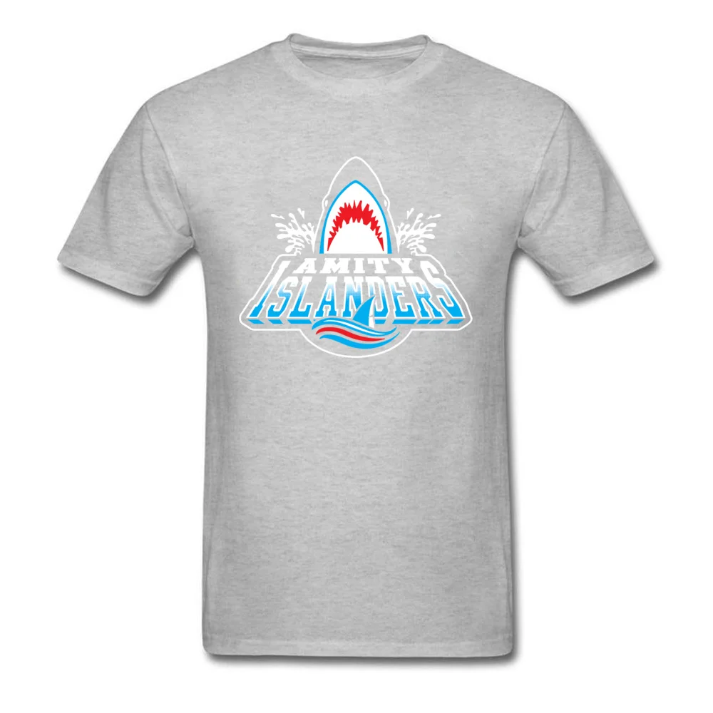 Oversized amity islanders 7023 Gift T-Shirt Crew Neck Cotton Fabric Mens Tops T Shirt Short Sleeve Tee Shirts Thanksgiving Day amity islanders 7023 grey