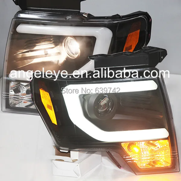 

For FORD F150 Raptor 2013 TO 2014 Head Light Black Color SN