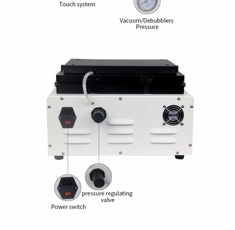 TBK-808 ЖК-дисплей Сенсорный экран ремонт автоматической пузыря удаление машина ОСА Вакуумный Ламинатор с автоматической блокировкой газа