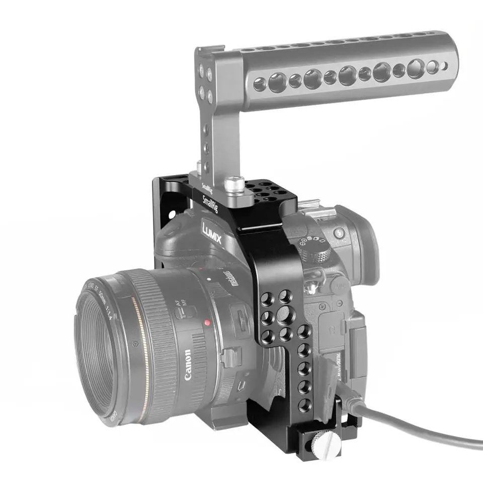 SmallRig профессиональная камера клетка для Panasonic Lumix GH4/GH3 со встроенным Рельсом Nato и