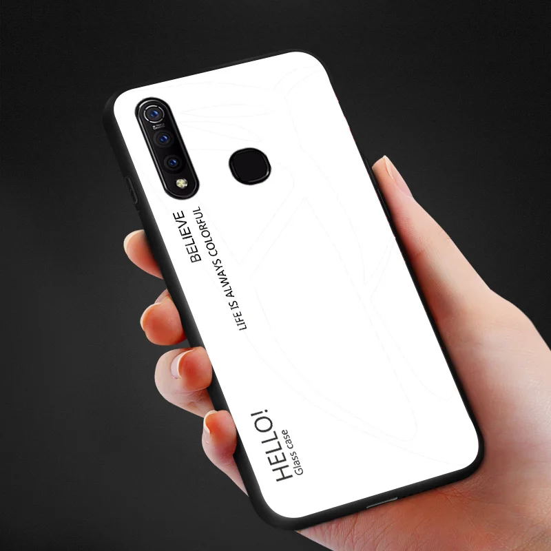 ДЛЯ VIVO Z5X чехол жесткий Защитная пленка из закаленного стекла класса люкс