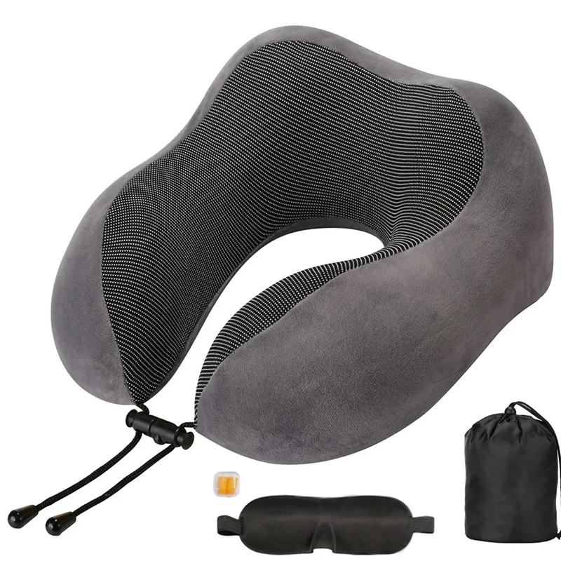 Travel Neck Pillow Multifunctional U-shaped Lightweight Portable Washable Memory Foam Cushion