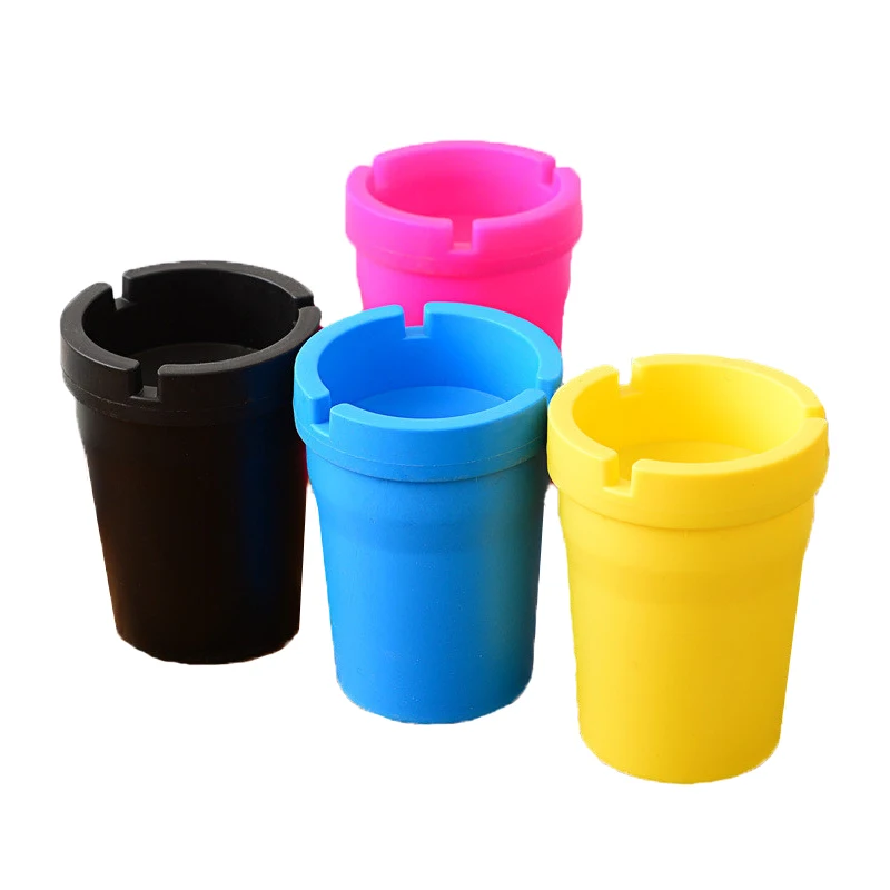 Large Plastic Ashtray Round Cup Body in 9 Colors Ashtray Shop