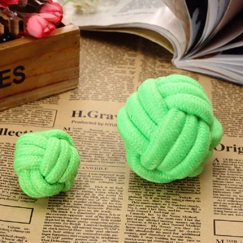 

4 pcs pet dog cat puppy kitty toy chew ball knot ball no harmful chemicals no allergy
