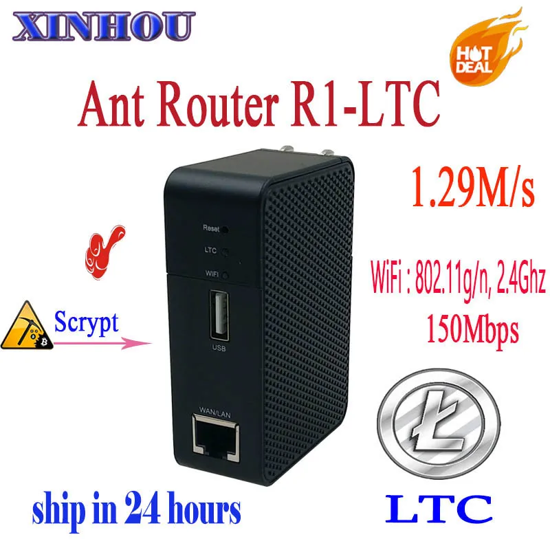 Wireless Router with LTC miner WiFi Repeater BITMAIN R1 LTC miner 1.29M scrypt .Smaller than antminer miner L3+ A4+ A6 S9 Z9 DR3 Wireless Router with LTC miner WiFi Repeater BITMAIN R1 LTC miner 1.29M scrypt .Smaller than antminer miner L3+ A4+ A6 S9 Z9 DR3