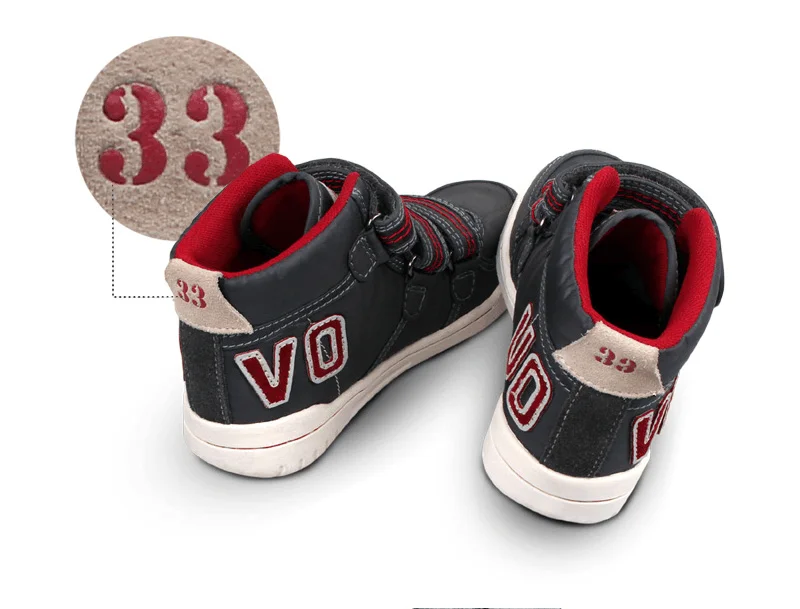 Uovo осень-зима Детская мода повседневная обувь Лидер продаж Обувь для мальчиков и девочек Mid-CUT совета Обувь дети Спортивная обувь размер EUR 28#-39
