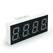 MCIGICM 10 шт. 7 сегмент общий анод 4 битовая цифровая трубка 0," 0.4in. Красный светодиодный дисплей 7 segmentos светодиодный цифровой трубки