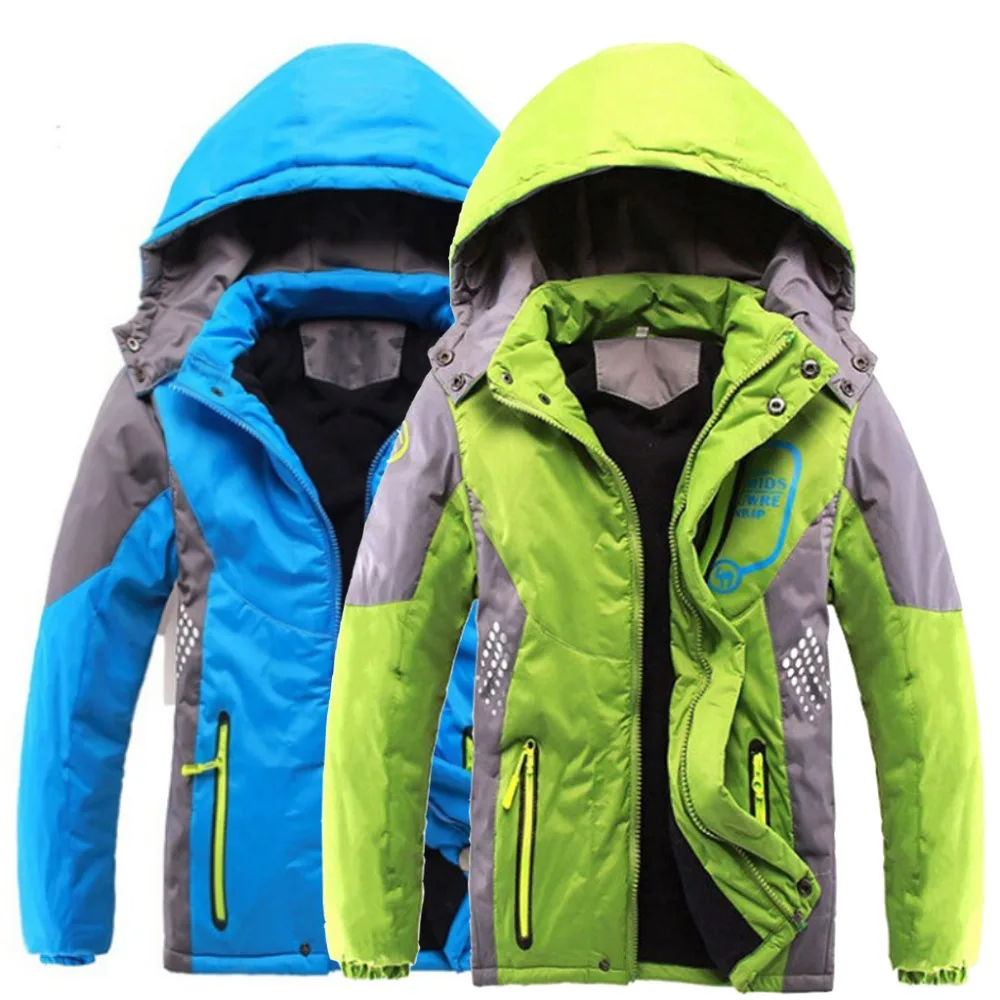 

Children Outerwear Warm Coat Sporty Kids Clothes Double-deck Waterproof Windproof Thicken Boys Girls Jackets Autumn and Winter