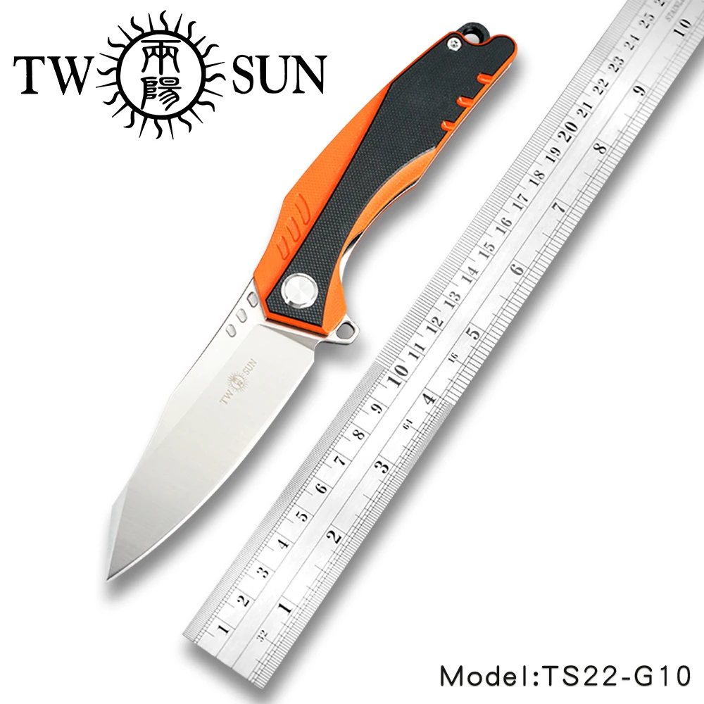 TwoSun ножи G10 D2 быстро открывающийся складной карманный нож тактический для