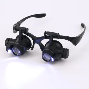 

Quality 20x Magnifier Magnifying Eye Glasses Loupe Lens Jeweler Watch Repair Tool,jeweler's loupe with Retail Box Drop Shipping