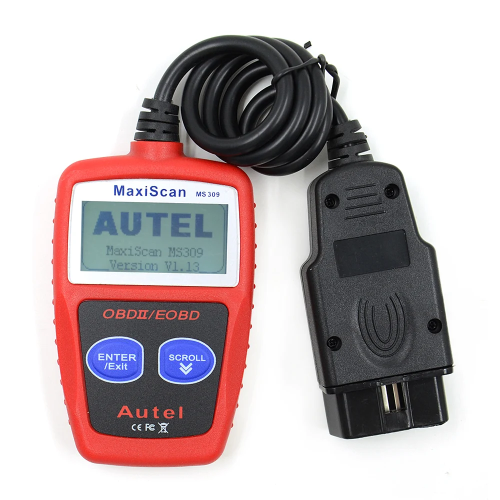 OBD2 MaxiScan MS309 считыватель кода CAN шины EOBD OBD II диагностический инструмент MS309 KW806 сканер кода PK OM121 AD310 MS300