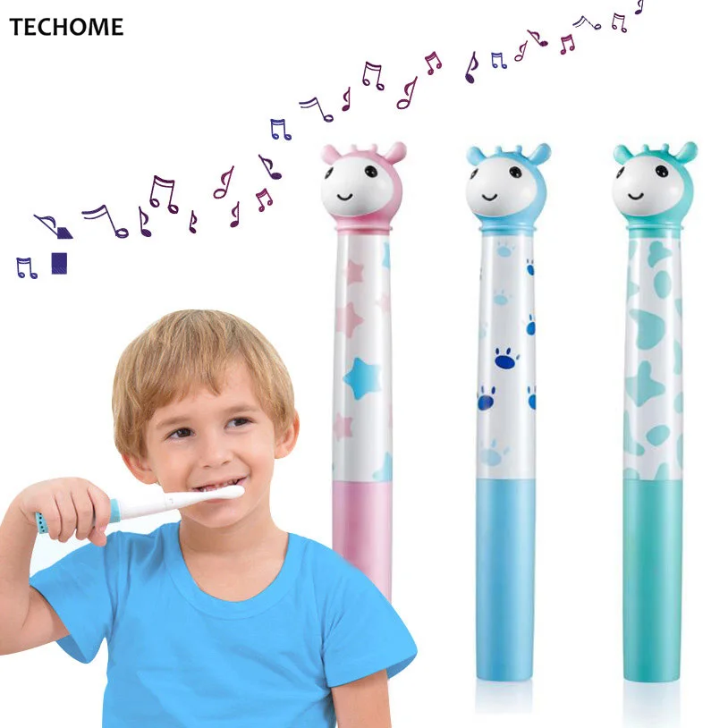Children Music Electric Toothbrush Kids Vibration Animal Shape