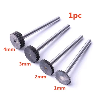 

1PC Tungsten Steel T Slot Router Bit Cutter Rotary File Cutter 12mm*1/2/3/4mm for Metal Wood Plastic Carving Rotary Tools