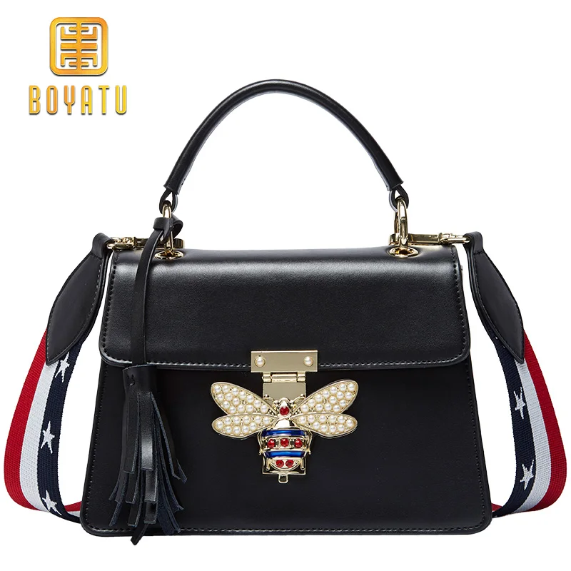 

Fashion Design Women Leather Messenger Bag Handbag Lady Crossbody Bags with Colorful Strap Famous Brand Sweet Shoulder Bags