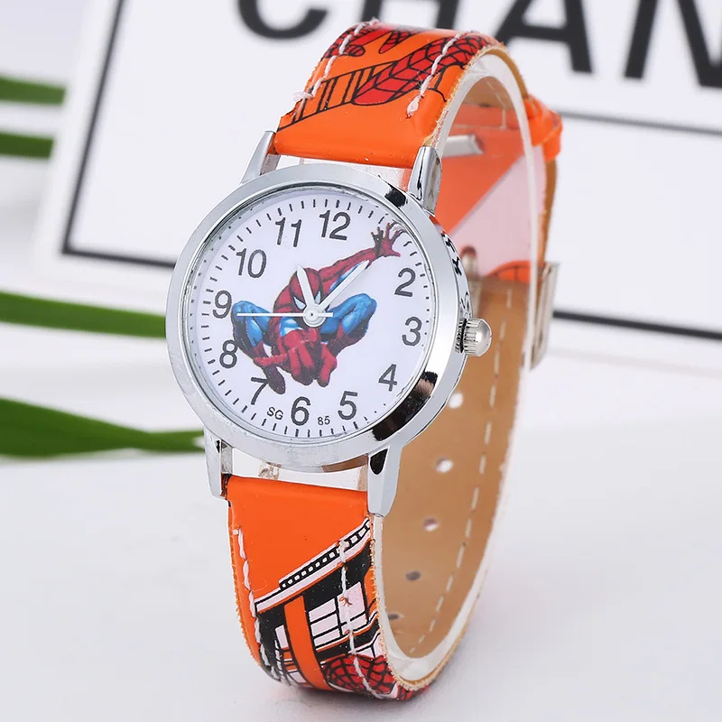 Cartoon Cute Brand Leather Quartz Watch Children Kids Boys Girls Casual Fashion Bracelet Wrist Watch Clock Relogio Garoto